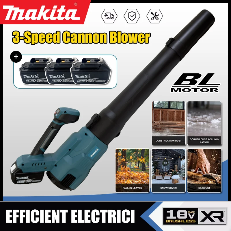 Leaf Blower Cordless - Soprador de Folhas Sem Fio Makita,