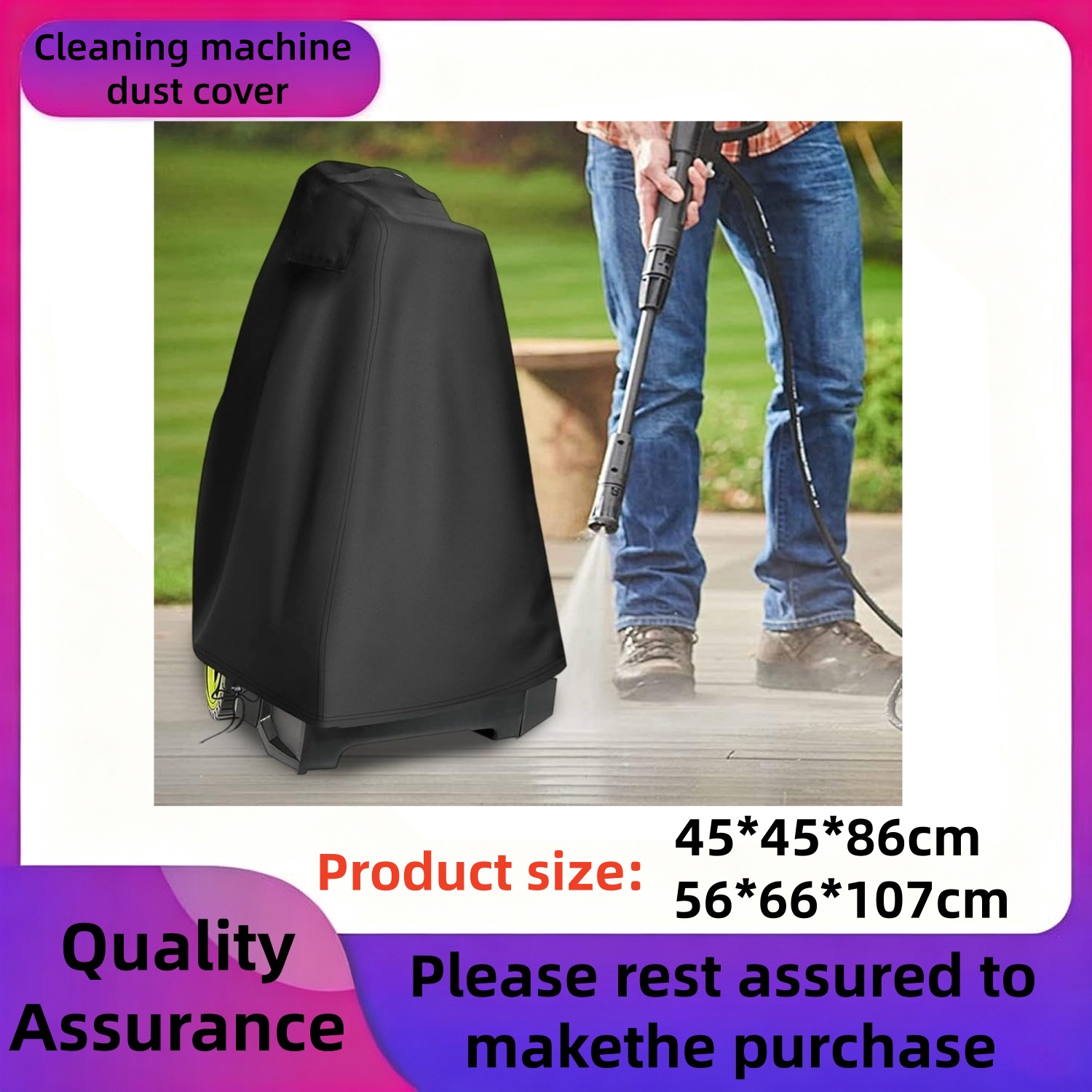 Pressure Washer Electric - Capa para lavadora de pressão, tecido