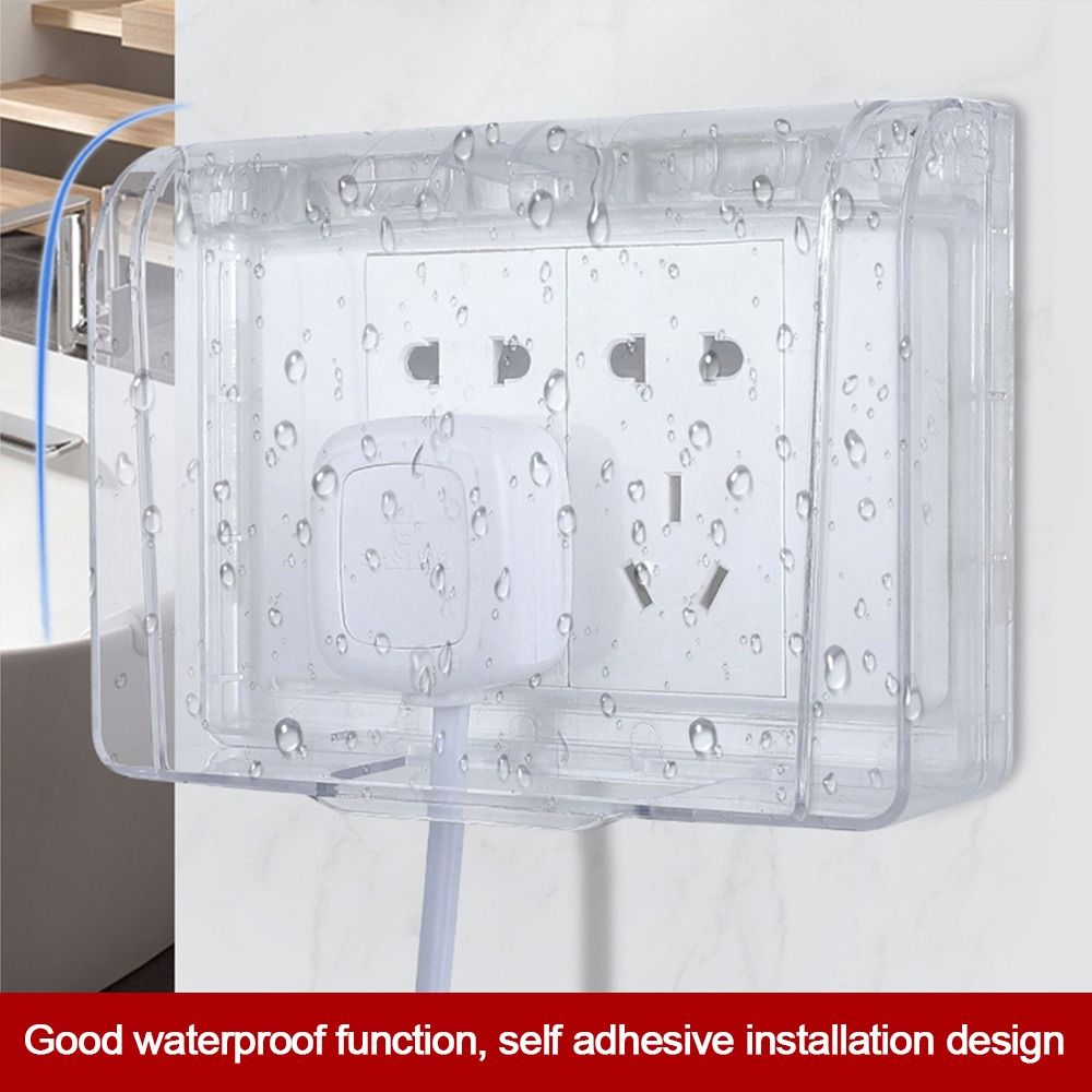 Outdoor Power Outlet Cover - Interruptor de parede capa protetora auto-adesivo