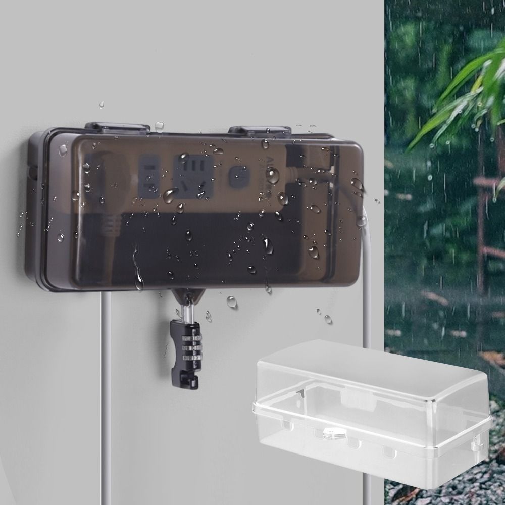 Outdoor Power Outlet Cover - Caixa de Plástico Durável Antifurto à