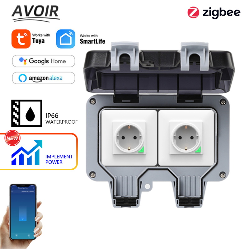 Outdoor Power Solutions - Avoir tuya zigbee soquetes elétricos ip66