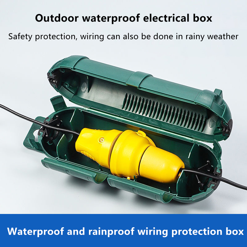 Outdoor Power Outlet Cover - Capa de segurança para cabo de