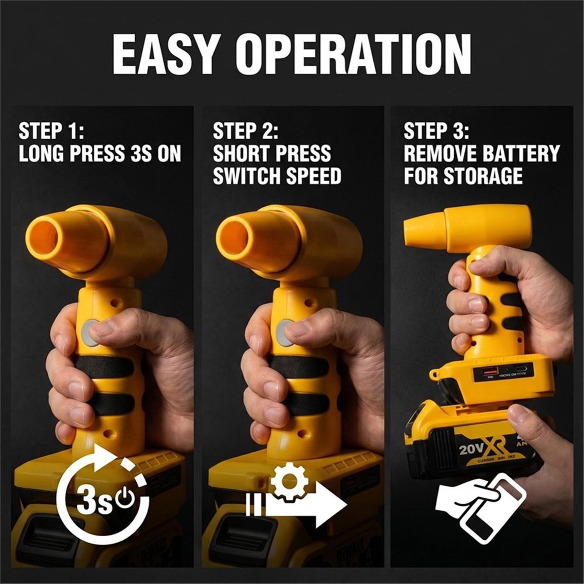 (A25M) Novo Secador de Cabelo  - Leaf Blower Cordless avaliação e preço