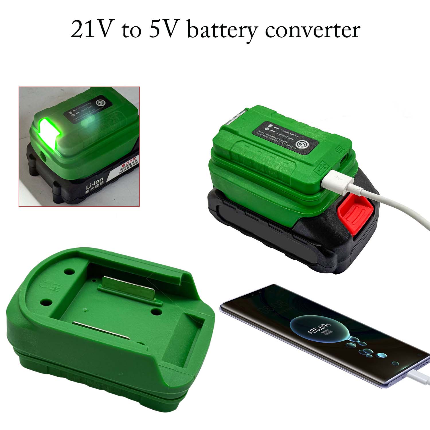 Adaptador de banco de energia  - Outdoor Power Adapter Usb avaliação e preço