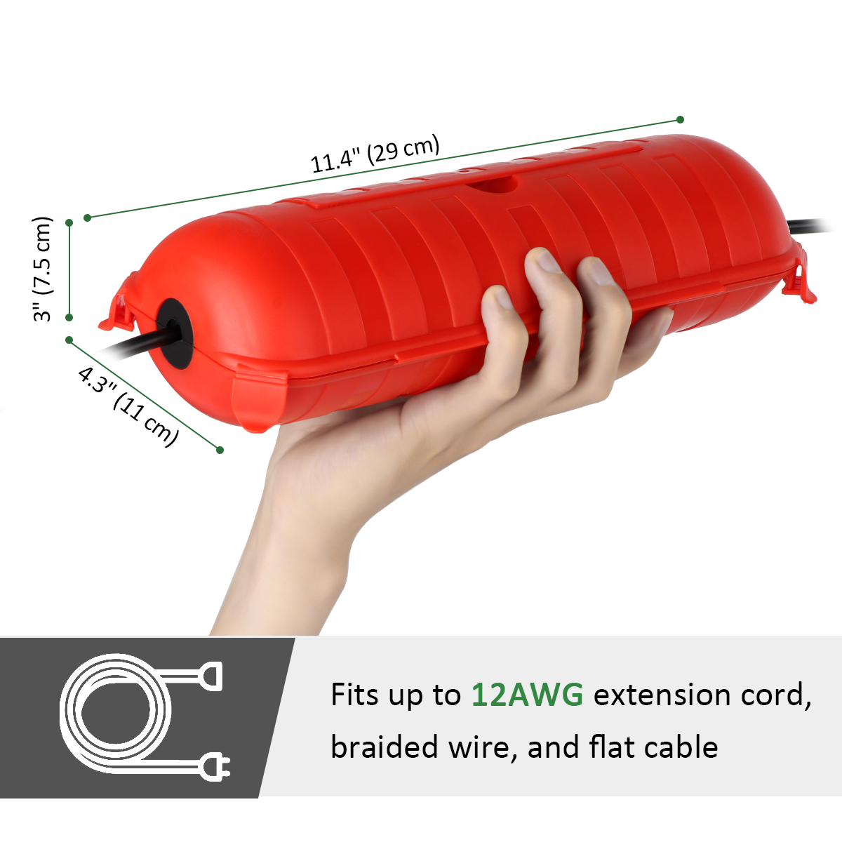 Caixa de Extensão de Energia à - Outdoor Power Outlet Cover avaliação e preço