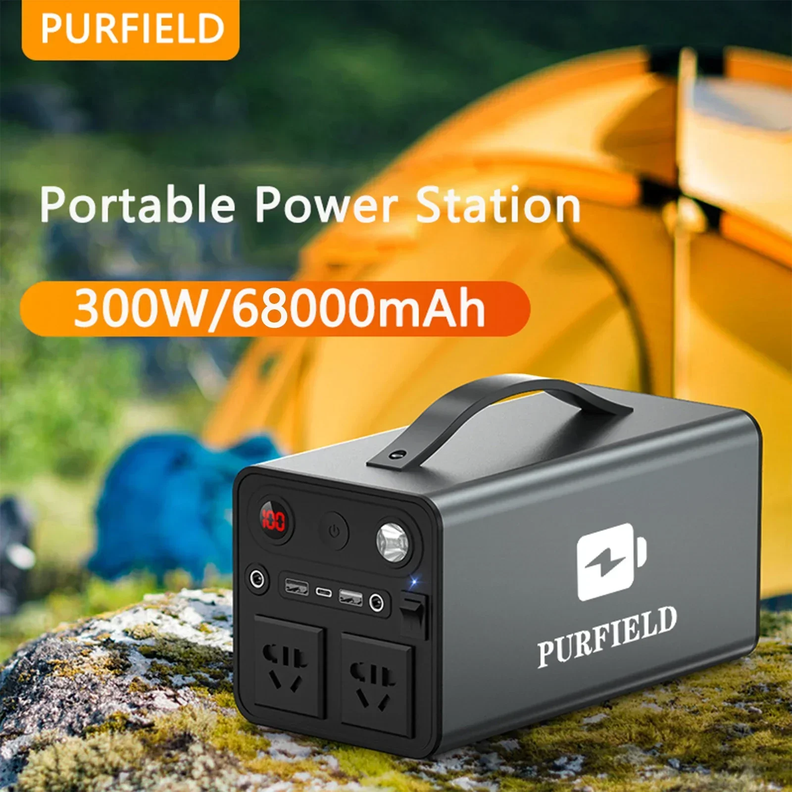 Purfeeld portátil power 68000m - Outdoor Power Kit avaliação e preço