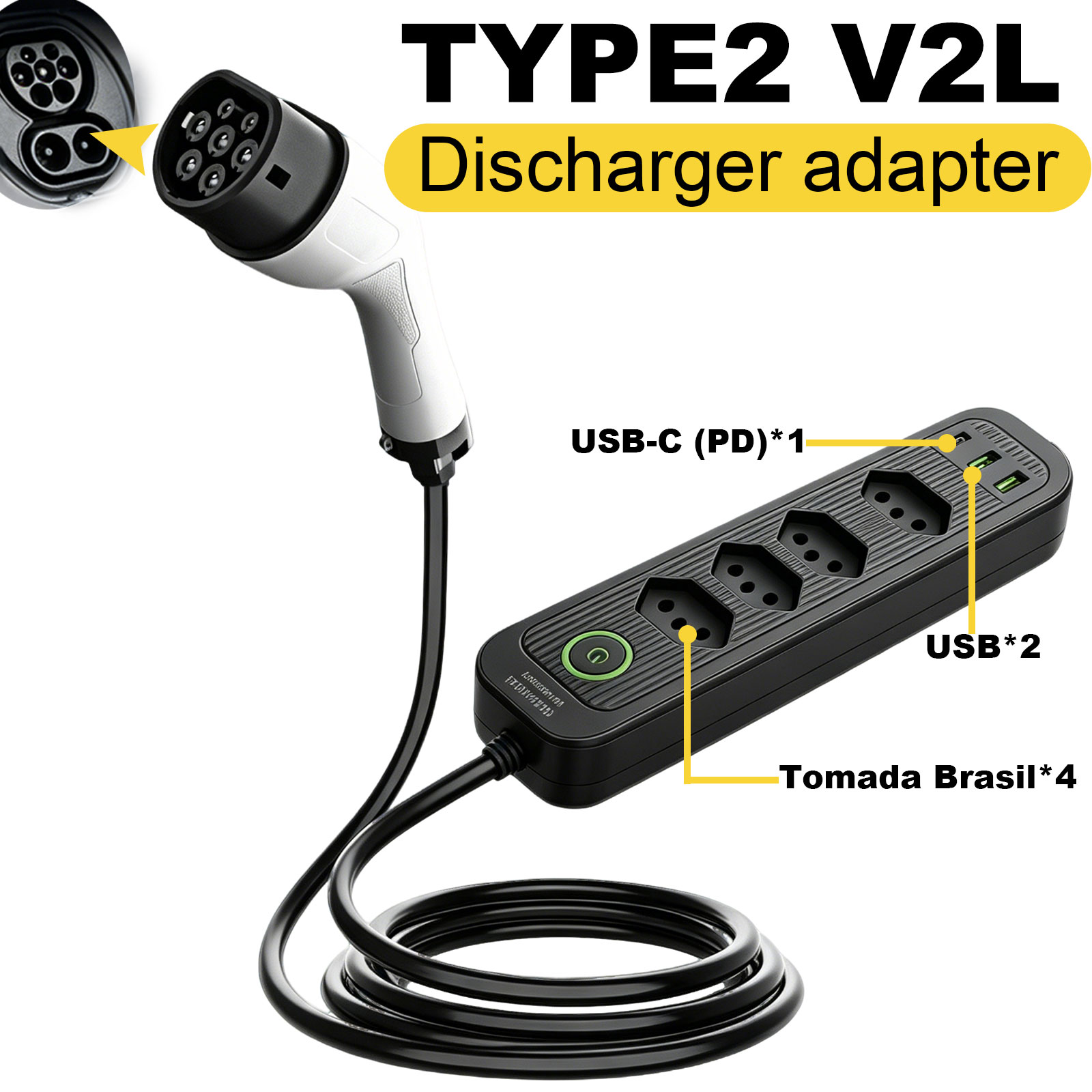 Adaptador de Descarga Tipo 2 V - Outdoor Power Solutions avaliação e preço