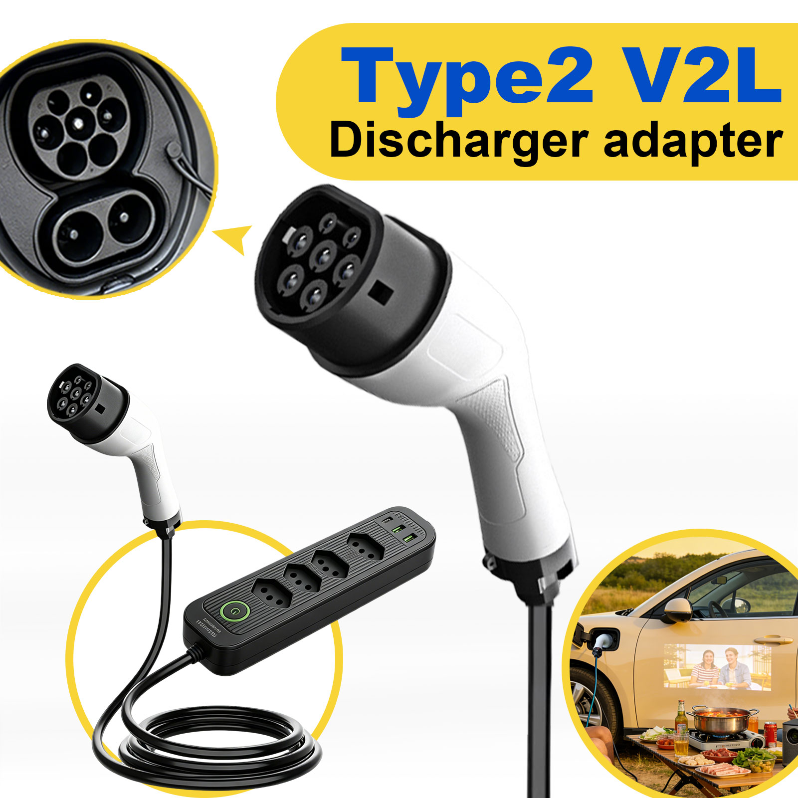 Adaptador de Descarga Tipo 2 V - Outdoor Power Solutions avaliação e preço