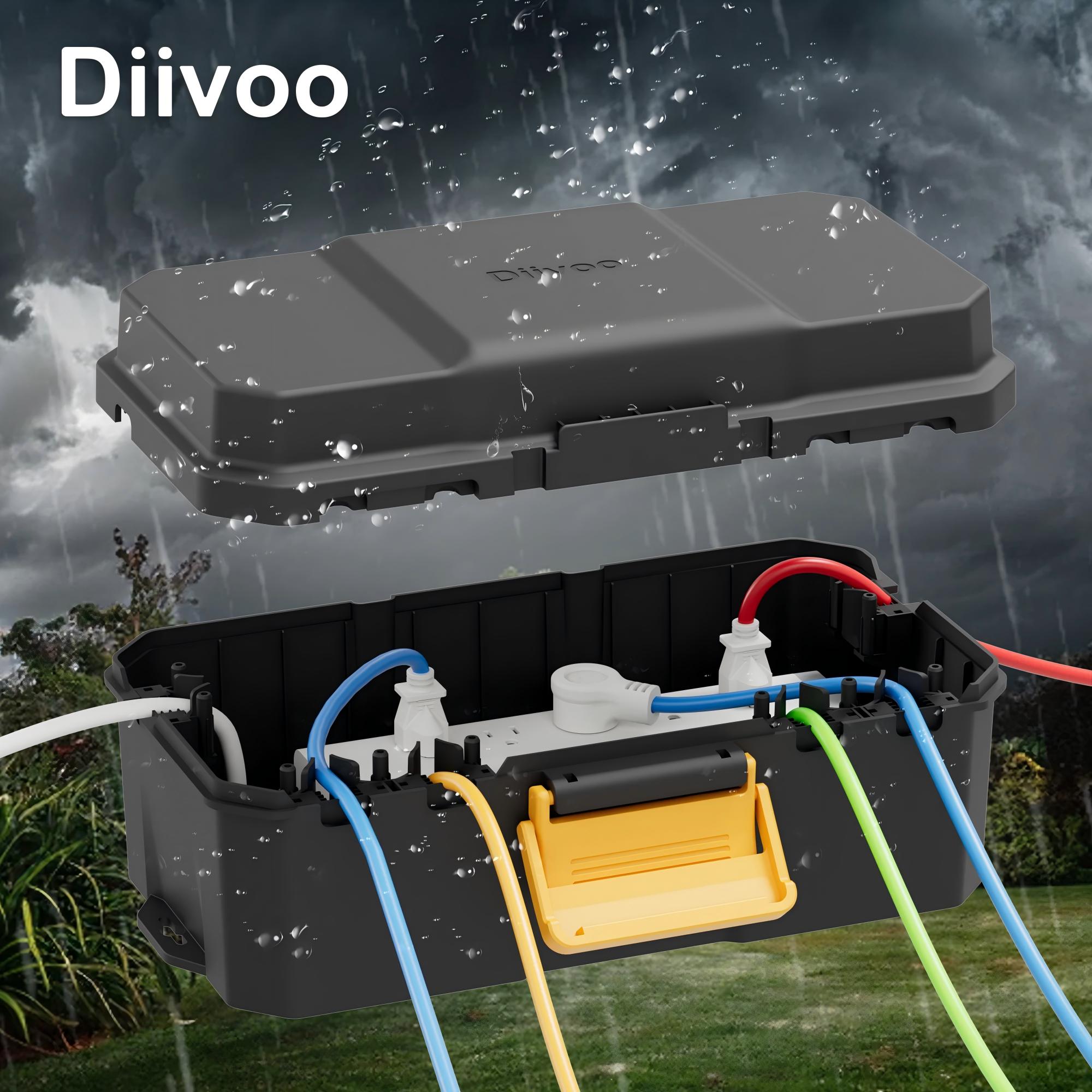 Diivoo caixa elétrica à prova  - Outdoor Power Outlet Cover avaliação e preço