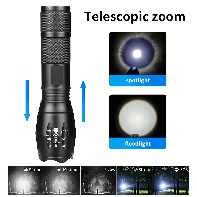 Lanterna LED Zoom de 10W de Al - Outdoor Power Not Working avaliação e preço