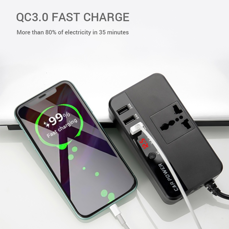Inversor de Corrente Portátil  - Outdoor Power Adapter Usb avaliação e preço