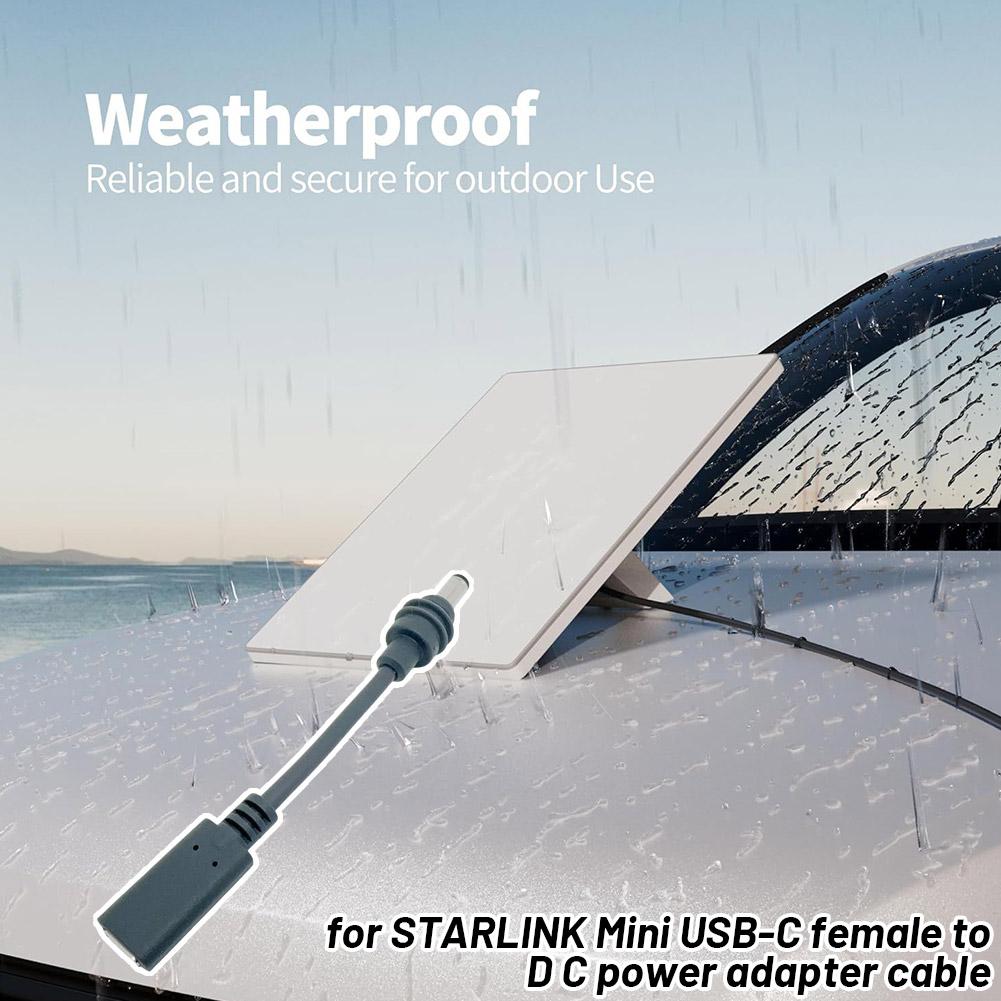 Para starlink mini USB-C fêmea - Outdoor Power Adapter Usb avaliação e preço