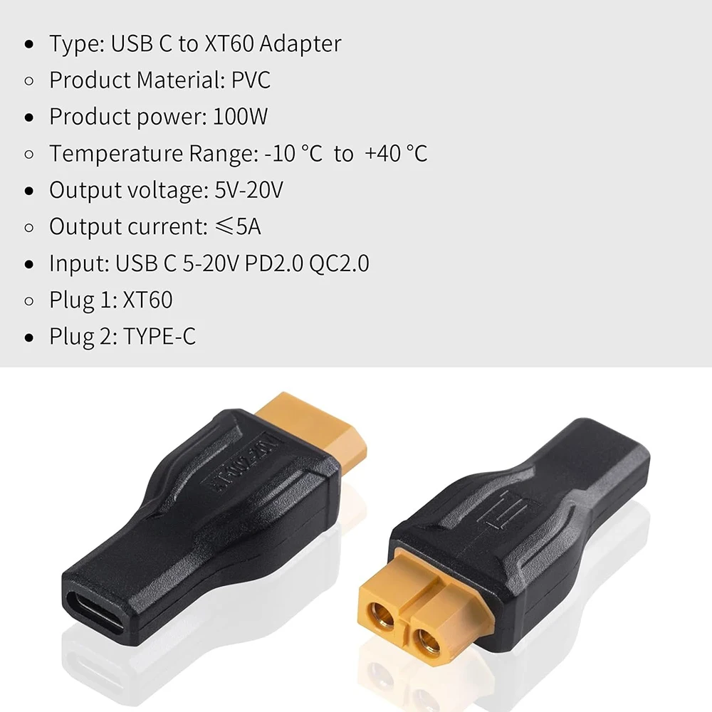 Adaptador usb c para xt60 conv - Outdoor Power Adapter Usb avaliação e preço